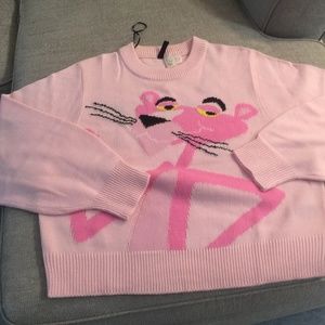 H&M Divided Pink Panther pink sweater